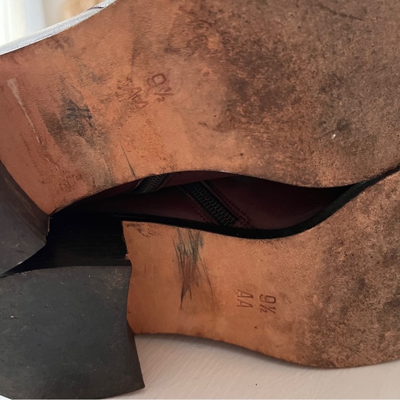 Cole Haan Chocolate Leather Ankle Boots - Picture 7 of 8